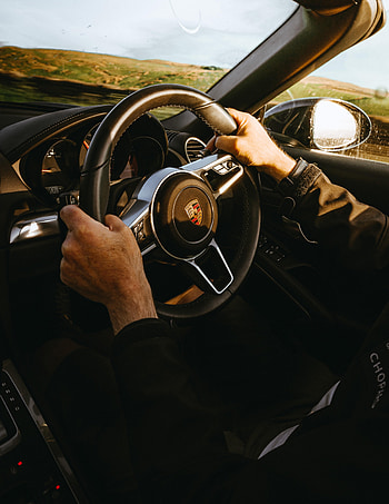 Sports, Porsche, Cars, Car, Hands, Sports Car, Steering Wheel, Rudder HD phone wallpaper