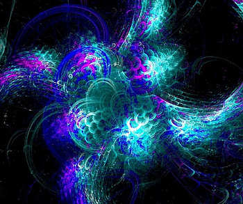 BLUE FRACTAL, ART, FRACTAL, ABSTRACT, BLUE HD wallpaper
