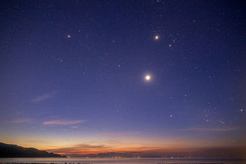 Beautiful View, blue, view, sky, beautiful, stars, sunset HD wallpaper