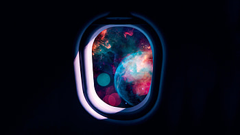Flight Into Space , digital-universe, space, artist, artwork, digital-art HD wallpaper