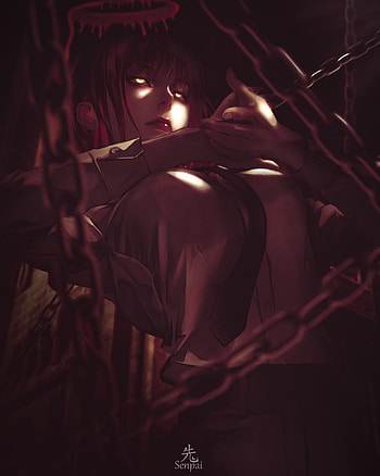 Makima, terror, animes, chainsawman, denji HD phone wallpaper