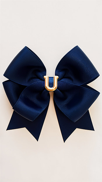 Navy Bow Elegance: A Charming , bow, ribbon HD phone wallpaper