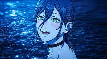 Chainsaw Man Reze Arc - Reze In Moonlit Water Smiling, Reze (Chainsaw Man), Anime Girl, Moonlight HD wallpaper