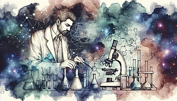 Creative Scientist Lab Illustration, scientist, laboratory, microscope, chemistry, illustration HD wallpaper