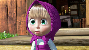 Cartoon, Children, Masha And The Bear HD wallpaper