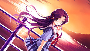 Anime Deep Blue Sky And Pure White Wings, deep-blue-sky-and-pure-white-wings, anime-girl, anime HD wallpaper