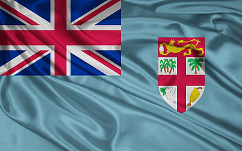 Miscellanea, Miscellaneous, Colors, Color, Stripes, Streaks, Flag, Material, Symbolism, Silk, Fiji HD wallpaper