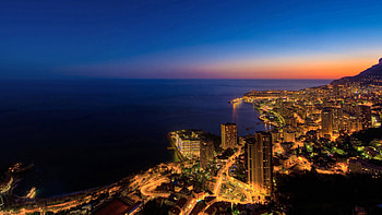 Monaco, Coastal city, , Night life HD wallpaper