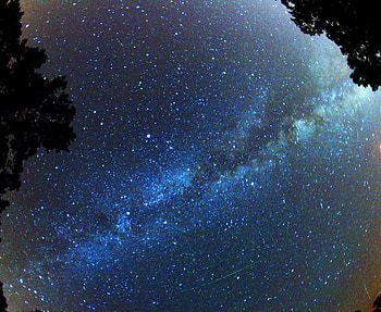 Milky way blue, darkness, sky milky way, light, space, stars HD wallpaper