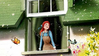 lovely day, summer, girl, window, woman HD wallpaper