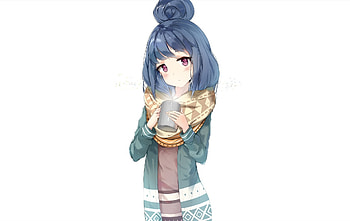 Rin shima, cute, tea, anime girl HD wallpaper