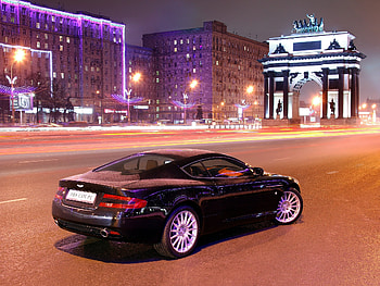 Auto, Aston Martin, Cars, City, Building, Lights, Asphalt, Side View, Style, Db9 HD wallpaper