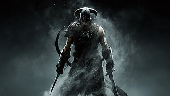 Skyrim : Dragonborn in Legendary Battle Pose, video game, The Elder Scrolls V: Skyrim HD wallpaper
