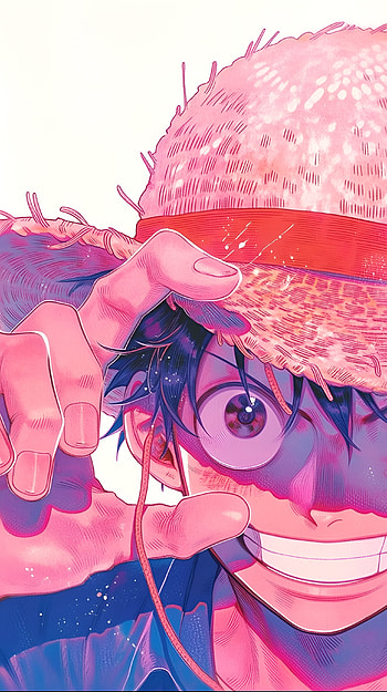 Straw Hat Shine: Luffy One Piece , white anime, Anime, One Piece, Monkey D. Luffy HD phone wallpaper