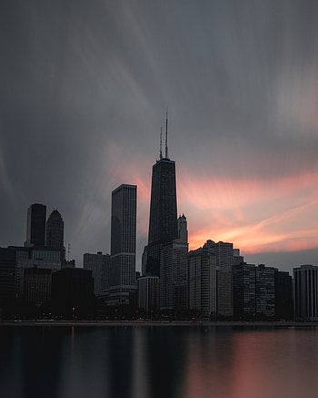 Cities, Sunset, Architecture, City, Building, Skyscrapers HD phone wallpaper