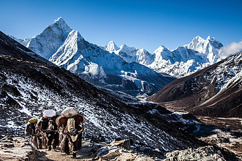 Himalayas, Nepal HD wallpaper