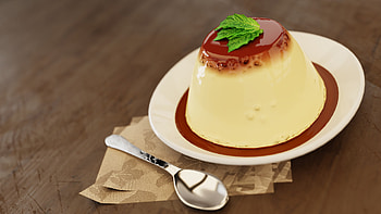 Digital dessert artwork, Creative pudding illustrations, Imaginative sweet treats, Artistic food design HD wallpaper