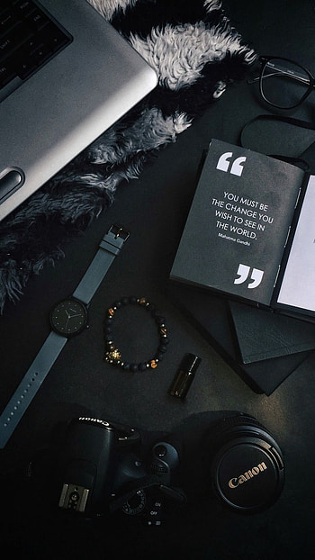 Black Aesthetic, Stationery HD phone wallpaper