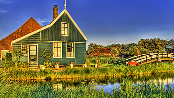 Farmhouse dual monitor, Country house style, Rustic beauty, Countryside allure HD wallpaper