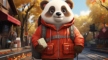 H1>Adventurous Panda, Animal, panda HD wallpaper