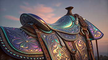 Elegant Saddle in Stunning Ultra, saddle, equestrian, ornate, leather, craftsmanship HD wallpaper