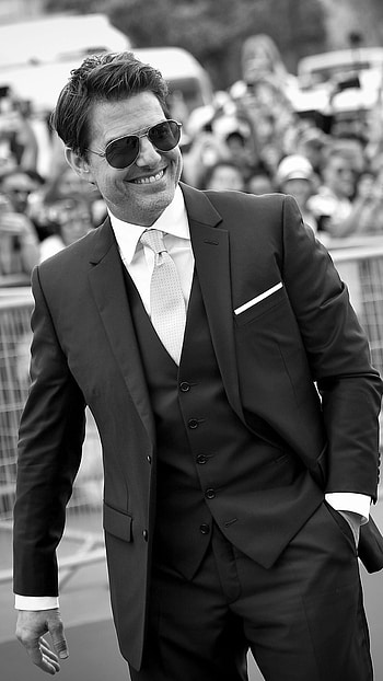 Tom Cruise, Monochrome, Sony Xperia HD phone wallpaper