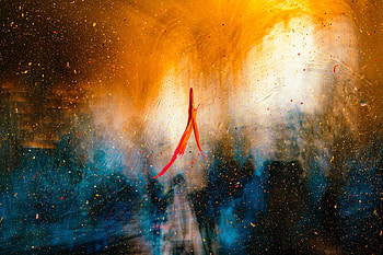 Abstract, Spray, Blur, Smooth, Paint, Glass HD wallpaper
