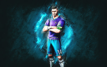 Fortnite Midfield Maestro Skin, Fortnite, main characters, blue stone background, Midfield Maestro, Fortnite skins, Midfield Maestro Skin, Midfield Maestro Fortnite, Fortnite characters HD wallpaper