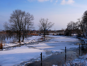 Winter, Nature, Rivers, Ice, Snow HD wallpaper