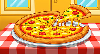 Delicious Pizza Delight - Ultra, pizza, food, cheese, pepperoni, cartoon HD wallpaper