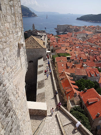 Dubrovnik view from fort Bokar, Fort Lovrijenac HD phone wallpaper