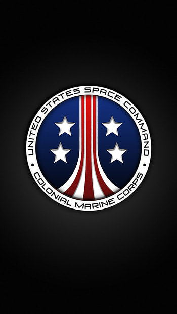 USCM - Aliens Colonial Marines Logo, alien, movie HD phone wallpaper