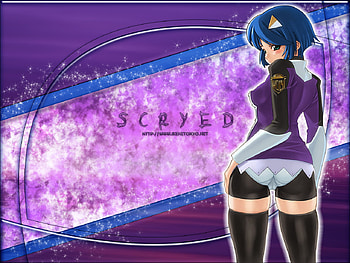 over your sholder, sexy, scheris adjani, anime, girls, scryed HD wallpaper
