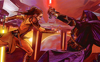 Star Wars, lightsabers, Sith, Jedi, Darth Revan, Bastila Shan - / Jam.com HD wallpaper