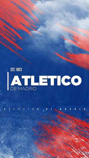 Atletico Madrid, for , Sports team emblem, Madrid skyline HD phone wallpaper