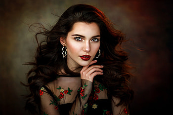 ღ, Style, Girl, Brunette, Makeup HD wallpaper