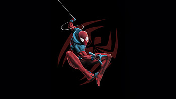 Scarlet Spiderman Avenger, spiderman, scarlet-spider, superheroes, dark, artist, artwork, digital-art, pixiv HD wallpaper