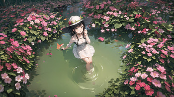 secret pond HD wallpaper