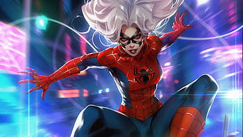 Felicia Wearing Spidey Costume, felicia-hardy, superheroes, artist, artwork, digital-art, art HD wallpaper