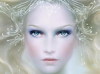 Fair of Face, beautiful, blue eyes, fantasy, woman HD wallpaper