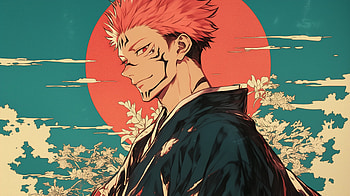 Jujutsu Kaisen - Yuji Itadori - Sukuna, Yuji Itadori, Jujutsu Kaisen, Sukuna (Jujutsu Kaisen), Anime, AI Art HD wallpaper