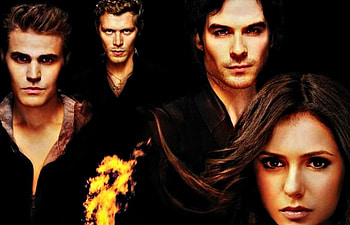 Vampire Diaries (2009-), paul wesley, black, actress, background, damon, elena, actor, stefan, vampire diaries, the original, klaus, ian somerhalder, man, girl, nina dobrev, people, woman, tv series, fantasy, joseph morgan HD wallpaper