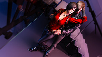 3D graphics, Resident Evil, Leon S. Kennedy, Intense gaming HD wallpaper