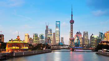 Shanghai Skyline, Cityscape, , Urban buildings HD wallpaper