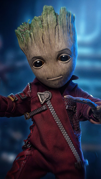 Baby Groot , Sony Xperia high definition, Marvel Studios, Superhero character HD phone wallpaper