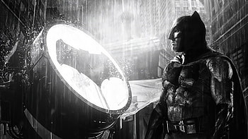 Batman Ben Affleck Alongside Bat Signal, batman, superheroes, artwork, artist, deviantart HD wallpaper