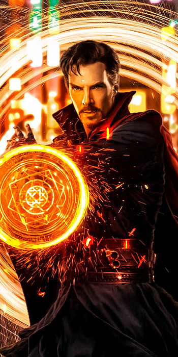 Doctor Strange, Marvel movie, Benedict Cumberbatch, Mystical powers HD phone wallpaper