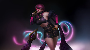Growl Kda Evelynn, kda, akali-league-of-legends, league-of-legends, games, artwork, art, digital-art, video-games, artstation HD wallpaper