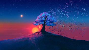 Neon for your or mobile screen and easy to, Neon Sky HD wallpaper