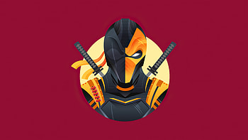 Deathstroke Minimal, deathstroke, superheroes, artwork, minimalism HD wallpaper